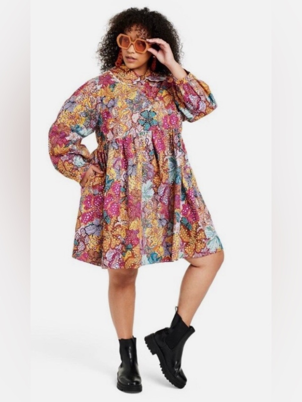 NWT Kika Vargas x Target Women's Anemone Floral Mini Dres